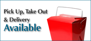 Pick Up, Take Out & Delivery Available